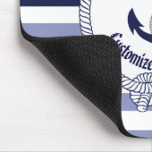 Nautical Anchor/Seaman knot/Customize name, # Muismat (Hoek)