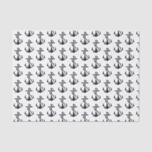 Nautical Anchor Ship Preppy Tissuepapier