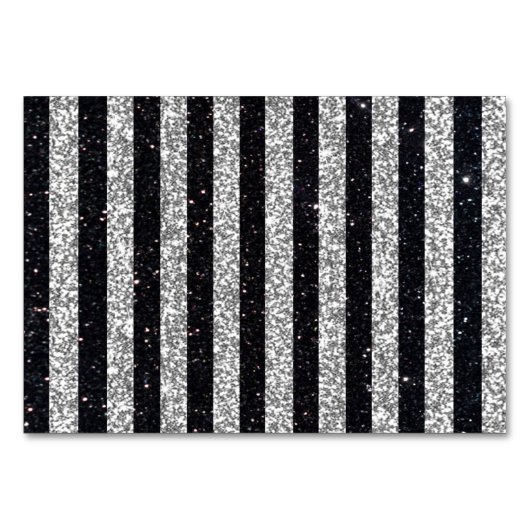 Nautical Anchor Silver Black Stripes Weddenschap Kaart (Achterkant)