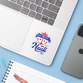 Nautical Anchor Sticker (Laptop met iPhone)