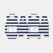 Nautical Anchor Striped Wedding Custom Bedankdoosjes (Uitgevouwen)