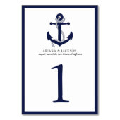 Nautical Anchor Table Kaart (Achterkant)