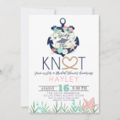 Nautical Anchor Tying the Knot Vrijgezellenfeest Kaart (Voorkant)