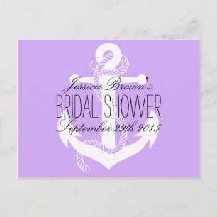 Nautical Anchor Vrijgezellenfeest Recipards Uitnodiging Briefkaart