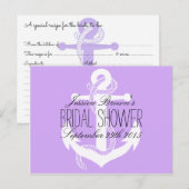 Nautical Anchor Vrijgezellenfeest Recipe Kaarten (Voorkant / Achterkant)