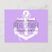 Nautical Anchor Vrijgezellenfeest Recipe Kaarten (Voorkant)