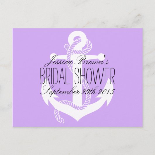 Nautical Anchor Vrijgezellenfeest Recipe Kaarten (Voorkant)