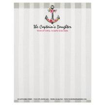 Nautical Anchor Waterverf Rozen Beach Boutique