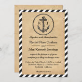  Nautical Anchor - Weddenschap Kaart (Voorkant / Achterkant)