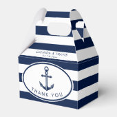 Nautical Anchor Wedding Bedankdoosjes (Voorkant Zijde)