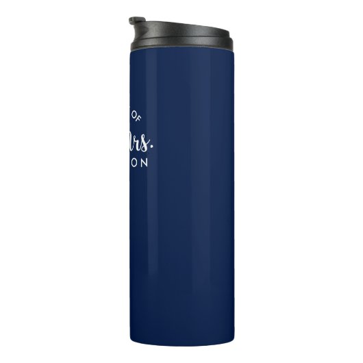 Nautical Anchor Wedding Bridal Party Favor Thermosbeker (Geroteerd rechts)