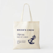Nautical Anchor Wedding Canvas tas (Voorkant)
