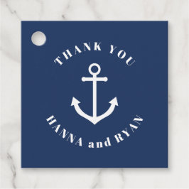 Nautical Anchor Wedding Favor Labels