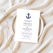 Nautical Anchor Wedding Kaart