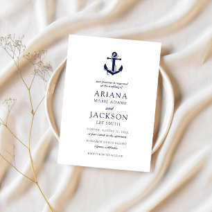 Nautical Anchor Wedding Kaart