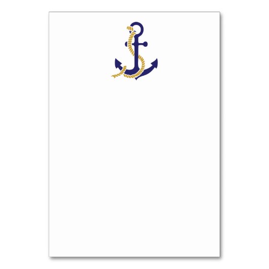 Nautical Anchor Wedding Kaart (Voorkant)