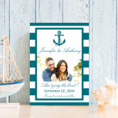 Nautical Anchor Wedding Photo Save the Date