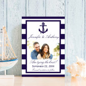 Nautical Anchor Wedding Photo Save the Date