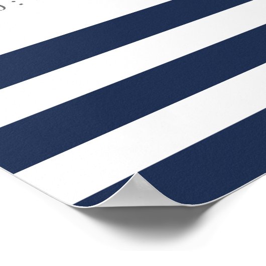 Nautical Anchor Wedding Schedule Poster (Hoek)