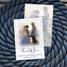 Nautical Anchor Wedding Script Bedankt 2 Foto