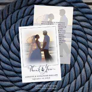 Nautical Anchor Wedding Script Bedankt 2 Foto