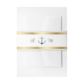 Nautical Anchor Wedding Uitnodigingen Wikkel (Voorkant Voorbeeld)