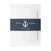 Nautical Anchor Wedding Uitnodigingen Wikkel (Voorkant Voorbeeld)