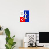 Nautical Anchor - welkome vrienden Poster (Thuiskantoor)
