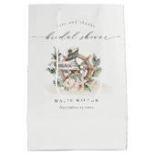 Nautical Anchor Wheel Leafy Florence Vrijgezellenf Medium Cadeauzakje (Achterkant)