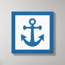 Nautical Anchor wraped canvas Afdruk