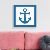 Nautical Anchor wraped canvas Afdruk (Insitu (Woonkamer))