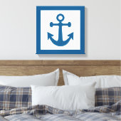 Nautical Anchor wraped canvas Afdruk (Insitu (Slaapkamer))