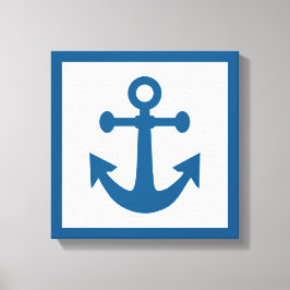 Nautical Anchor wraped canvas Afdruk