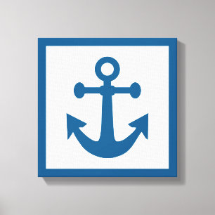 Nautical Anchor wraped canvas Afdruk