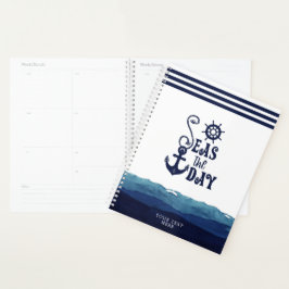 Nautical Anchor ZEEEN DAY Waterverf Waves Planner