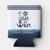 Nautical Anchor ZEEEN the DY Personalized Blikjeskoeler (Achterkant)