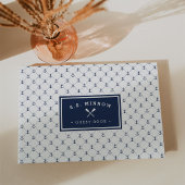Nautical Anchors | Aangepersonaliseerde boot Gastenboek