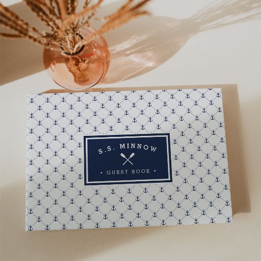 Nautical Anchors | Aangepersonaliseerde boot Gastenboek