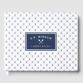Nautical Anchors | Aangepersonaliseerde boot Gastenboek (Voorkant)