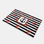 Nautical Anchors Away   Doormat Deurmat (Schuin)