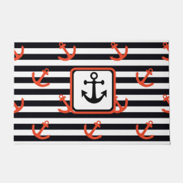 Nautical Anchors Away   Doormat Deurmat