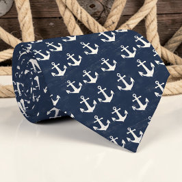 Nautical Anchors Custom Necktie Stropdas
