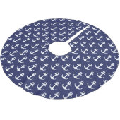 Nautical Anchors Navy - kerstboomrok Kerstboom Rok (Gekanteld)
