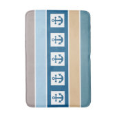 Nautical Anchors & Stripes badmatten (Voorkant Verticaal)