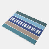 Nautical Anchors & Stripes-deurmatten Deurmat (Schuin)