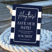 Nautical and White Tying the Knot Nautical Save The Date