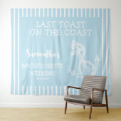 Nautical Anker Afscheid Als Bruid Laatste Toast Wandkleed (In Situ (horizontaal))