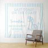 Nautical Anker Afscheidsceremonie Laatste Toast Wandkleed (In Situ (horizontaal))