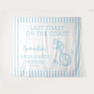 Nautical Anker Afscheidsceremonie Laatste Toast Wandkleed