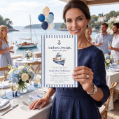 Nautical Anker Baby Shower Uitnodiging